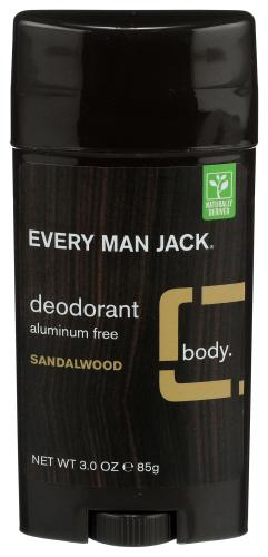 Every Man Jack Deod Stk Sandalwood - 3 Oz (3 Units)