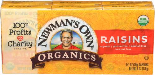 Newmans Own Organic Raisins Organic 1Oz 6Pk - 6 Oz (12 Units)