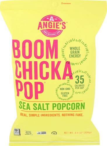 Angies Popcorn Boomchka Seaslt - 4.8 Oz (12 Units)