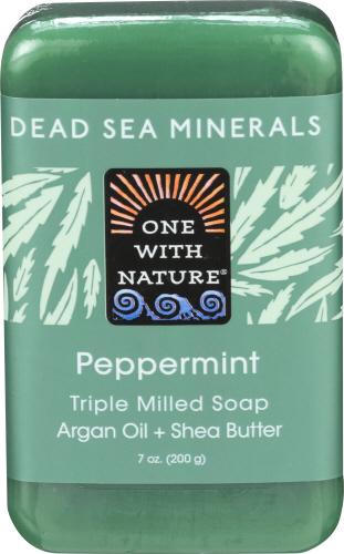 One With Nature Soap Bar Peppermint - 7 Oz (3 Units)