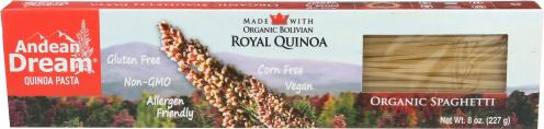 Andean Dream Pasta Quinoa Spaghetti - 8 Oz (12 Units)
