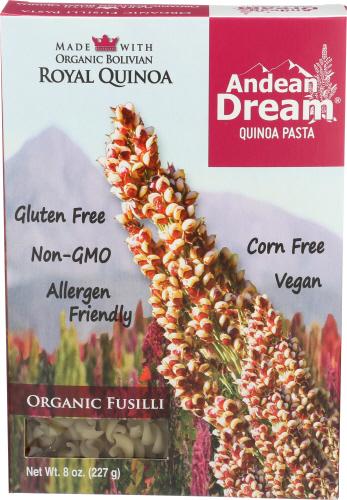 Andean Dream Pasta Quinoa Fusilli - 8 Oz (12 Units)