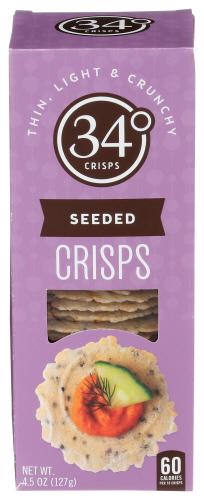 34 Degrees Crisps Seeded - 4.5 Oz (12 Units)