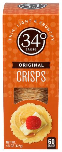 34 Degrees Crispbread Natural - 4.5 Oz (12 Units)