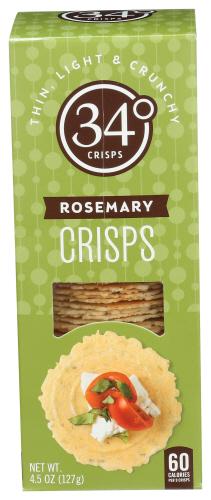 34 Degrees Crispbread Rosemary - 4.5 Oz (12 Units)