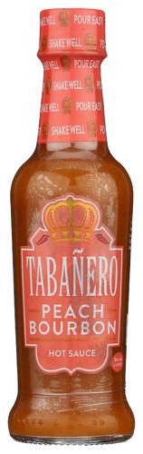 Tabanero Sauce Hot Peach Bourbon - 5 Fo (12 Units)