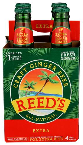Reeds Soda 4Pk Ginger Extra - 48 Fo (6 Units)
