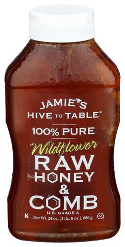 Hive To Table Honey Farms Honey Jamies Wflwr W Comb - 24 Oz (6 Units)
