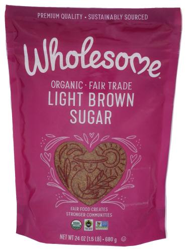 Wholesome Sugar Brown Lite Organic Ftc - 24 Oz (6 Units)