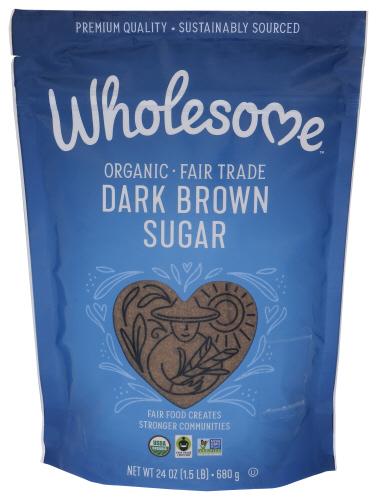 Wholesome Sugar Brown Dark Organic Ftc - 24 Oz (6 Units)