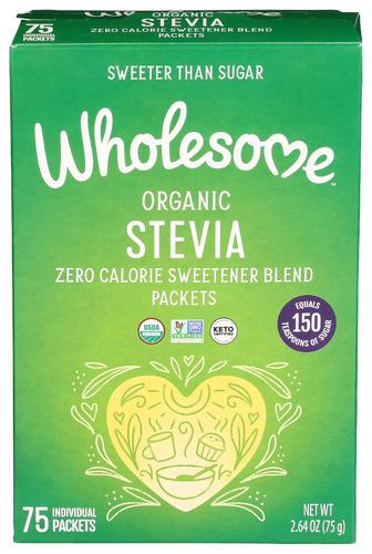 Wholesome Sweetener Stevia 75Pk Organic - 2.65 Oz (6 Units)