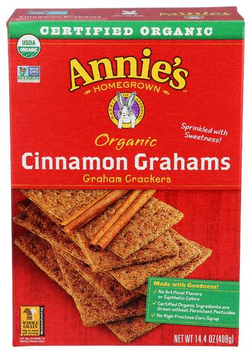 Annies Homegrown Cracker Graham Cinnamon - 14.4 Oz (12 Units)