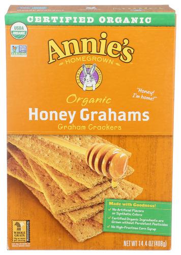 Annies Homegrown Cracker Graham Honey - 14.4 Oz (12 Units)