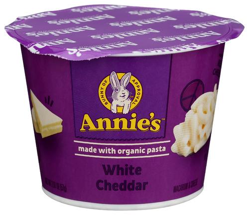 Annies Homegrown Pasta Cup White Cheddar - 2.01 Oz (12 Units)