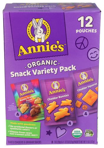 Annies Homegrown Cookie Crkr Vrty Pk 12Ct - 11 Oz (6 Units)