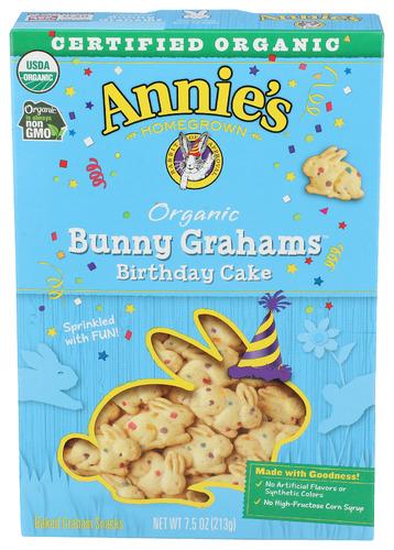 Annies Homegrown Graham Crkr Sncks Bday Ck - 7.5 Oz (12 Units)