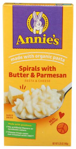 Annies Homegrown Mac & Cheese Sprls Butter&Parm - 6 Oz (12 Units)