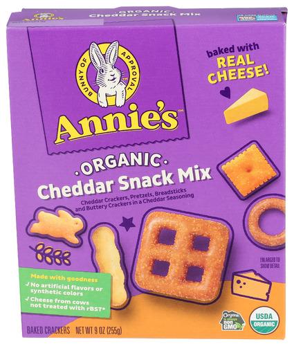 Annies Homegrown Snack Mix Bunny Cheddar - 9 Oz (12 Units)