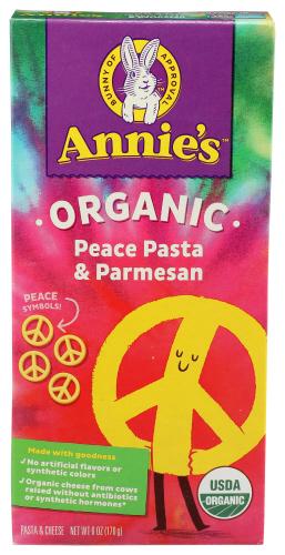 Annies Homegrown Pasta Peace & Parms - 6 Oz (12 Units)