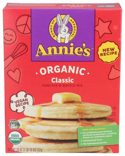 Annies Homegrown Mix Pancake Waffle - 26 Oz (8 Units)