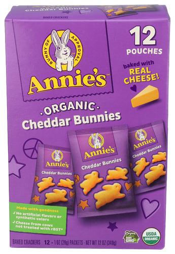 Annies Homegrown Crckr Bnny Ched Snk Pk 12 - 12 Oz (4 Units)