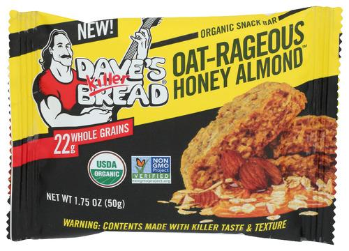 Daves Killer Bread Bar Oat Honey Almond Organic - 1.75 Oz (12 Units)