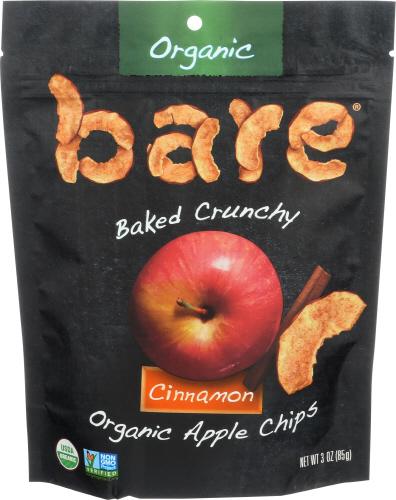 Bare Fruit Chips Apple Cinnamon Organic - 3 Oz (12 Units)