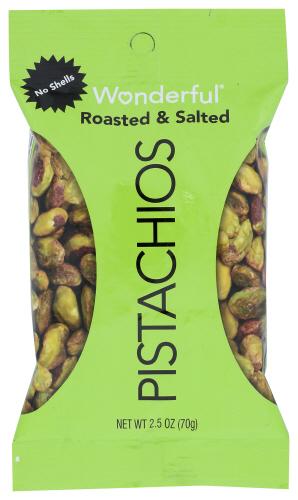 Wonderful Pistachios Pistachio No Shl Roasted Salt - 2.5 Oz (8 Units)