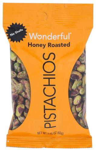 Wonderful Pistachios Pistachio No Shl Honey Roasted - 2.25 Oz (8 Units)