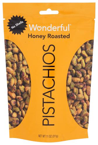 Wonderful Pistachios Pistachios Honey Roasted - 11 Oz (12 Units)