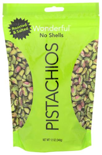 Wonderful Pistachios Pistachios Roasted Sltd Shld - 12 Oz (12 Units)