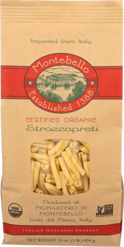 Montebello Pasta Artisan Strzzapreti - 16 Oz (12 Units)