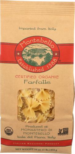 Montebello Pasta Artisan Farfalle - 16 Oz (12 Units)