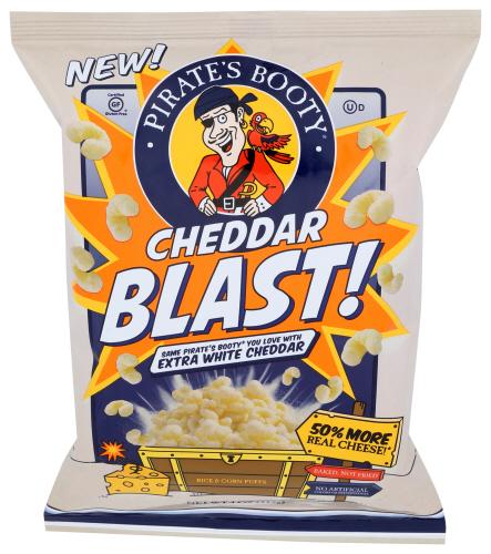 Pirate Brands Puffs Cheddar Blast - 4 Oz (12 Units)