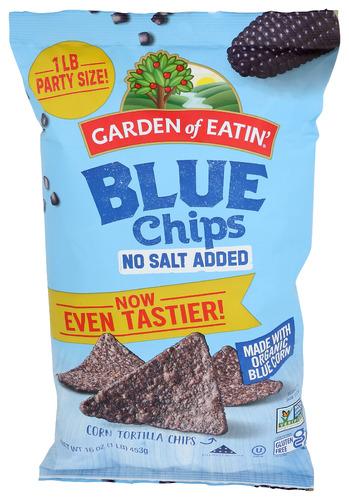 Garden Of Eatin Chip Blue No Salt - 16 Oz (12 Units)