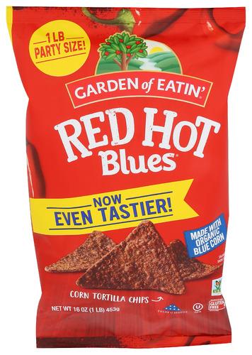 Garden Of Eatin Chip Tortilla Red Hot Blue - 16 Oz (12 Units)