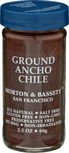 Morton & Bassett Chili Ancho Powder Grnd - 2.3 Oz (3 Units)