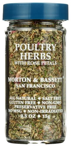 Morton & Bassett Herbs Poultry Rose Petals - 0.5 Oz (3 Units)