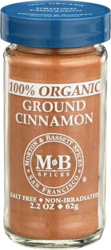 Morton & Bassett Cinnamon Grnd Organic - 2.3 Oz (3 Units)