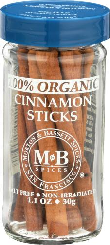 Morton & Bassett Cinnamon Sticks Organic - 1.1 Oz (3 Units)