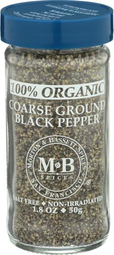 Morton & Bassett Spice Pepr Blk Crs Grnd Organic - 1.8 Oz (3 Units)