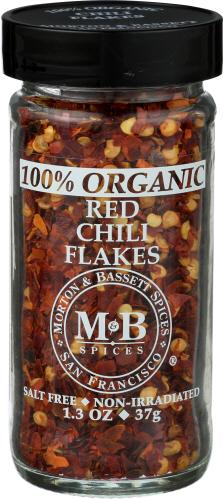 Morton & Bassett Spice Red Chili Flk Organic - 1.3 Oz (3 Units)
