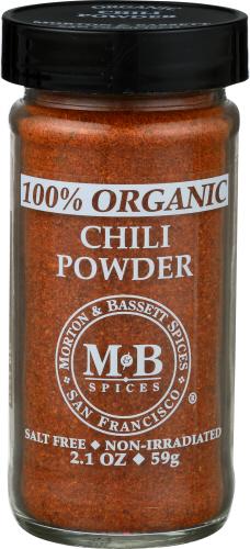 Morton & Bassett Spice Chili Powder Organic - 2.1 Oz (3 Units)