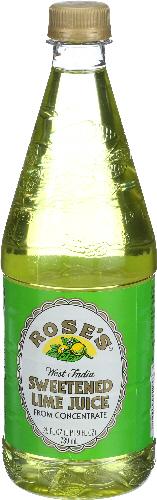 Roses Juice Lime Pet - 25 Oz (12 Units)