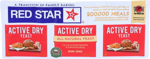 Red Star Yeast Active Dry Env 3Pk - 0.75 Oz (18 Units)