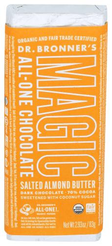 Dr Bronner Bar Chocolate Sltd Almd Butter - 2.93 Oz (12 Units)