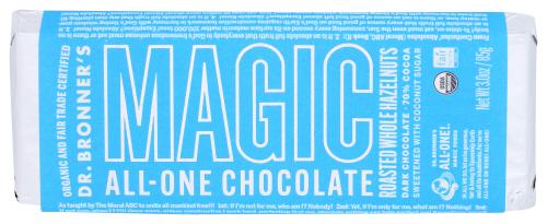 Dr Bronner Bar Chocolate Roasted Hazelnuts - 3 Oz (9 Units)