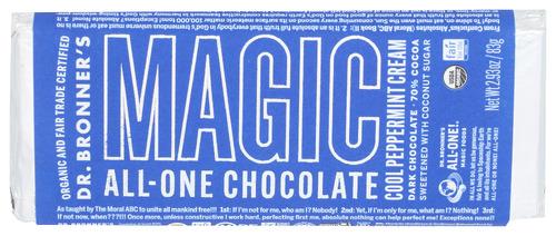 Dr Bronner Bar Chocolate Peprmnt Crm Organic - 2.93 Oz (12 Units)