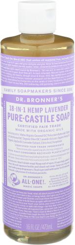 Dr Bronner Soap Liquid Castile Lavender - 16 Oz (3 Units)