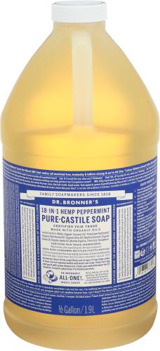 Dr Bronner Soap Liquid Castile Peppermint - 64 Oz (1 Units)